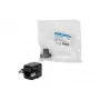 LOGILINK NP0098 Acoplador RJ45 con Brida de Montaje, 2x Conector Hembra RJ45, Cat.5e UTP, Negro