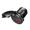 LogiLink PA0330 Cargador USB de coche empotrable, USB-A + USB-C, 60 W, Power Delivery, negro