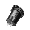 LogiLink PA0330 Cargador USB de coche empotrable, USB-A + USB-C, 60 W, Power Delivery, negro