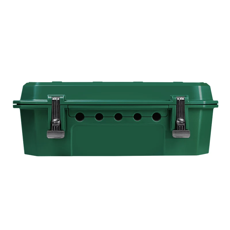 LogiLink Caja de Distribución Eléctrica para Exterior con Regleta de 4 Tomas, IP54, Verde, 2m Cable
