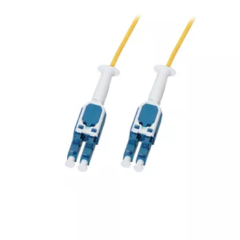 LogiLink Cable de Fibra Óptica Patch Uniboot Push-Pull LC-LC OS2, 5,0 m