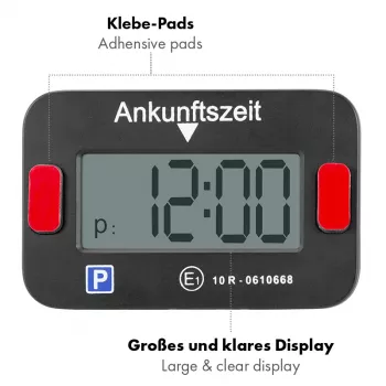 LogiLink Disco Horario Electrónico, Certificado KBA, Negro