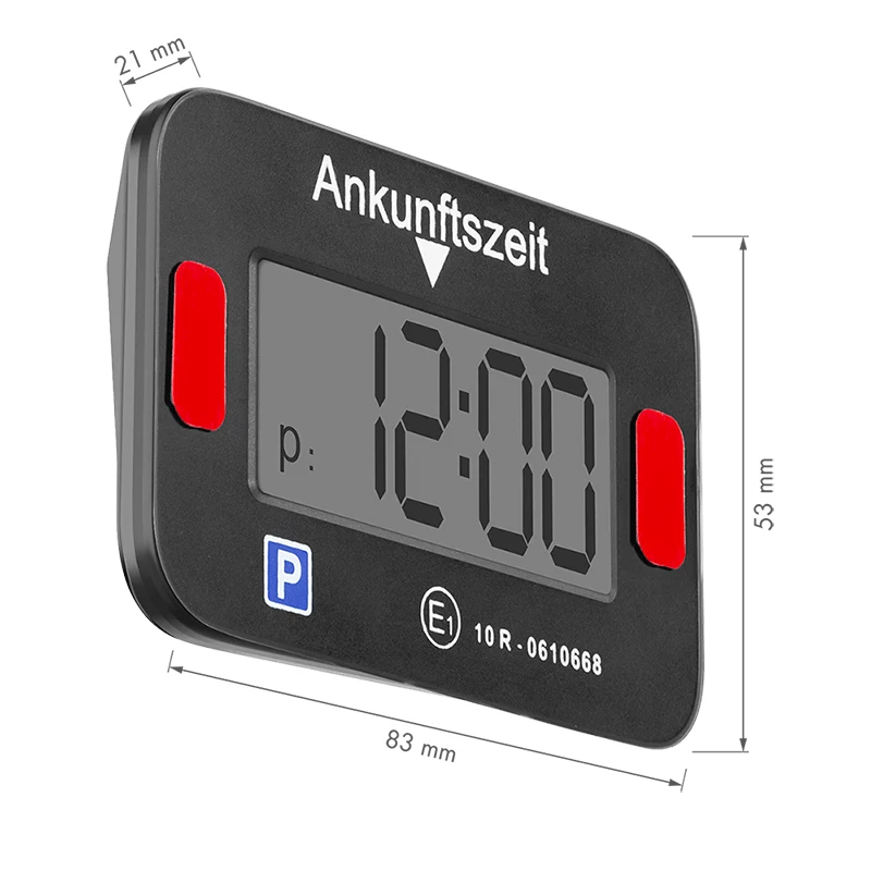 LogiLink Disco Horario Electrónico, Certificado KBA, Negro