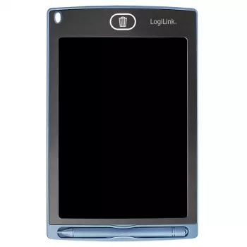 LogiLink Tableta de escritura LCD 8.5, monocolor, con 2 imanes, azul