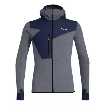 Salewa Chaqueta con Capucha de Manga Larga Puez 2 Dry para Hombre con Cremallera Completa Navy M