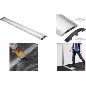 LogiLink puente para cables de suelo, aluminio y ABS, 1104 x 139 x 22 mm, recortable, plata