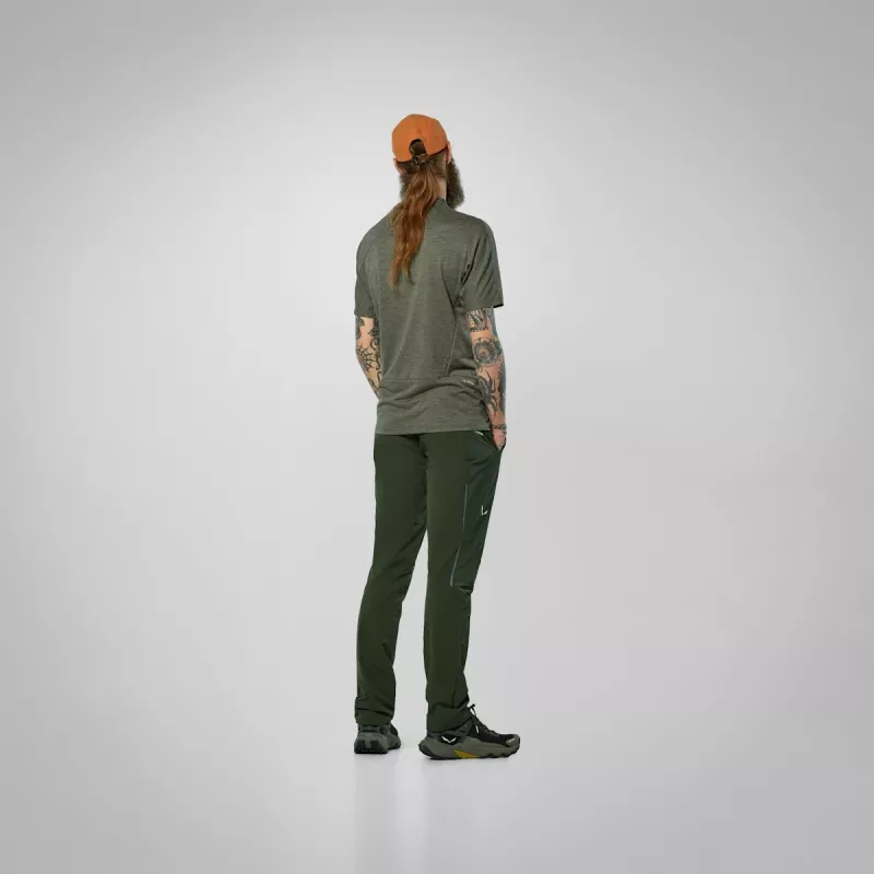 Salewa Pedroc Dry camiseta de manga corta para hombre Faded Green XL