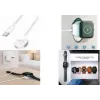 LogiLink PA0379 cable de carga inductiva para Apple Watch, blanco, 1 m
