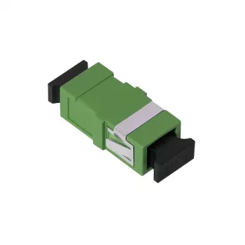 LogiLink FA01SC8 adaptador de fibra óptica SC Simplex APC, sin brida, verde, pack de 12