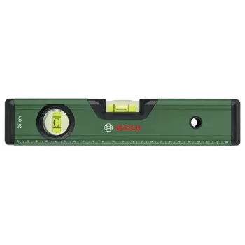 BOSCH DIY nivel de burbuja 25 cm verde con ranura en V y base fresada plana