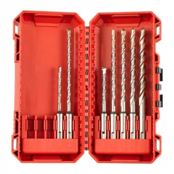 Milwaukee set de brocas para martillo SDS Plus M2, 7 piezas (5, 6, 8 x 110 mm; 6, 8, 10, 12 x 160 mm)