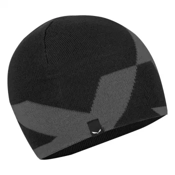 Gorro de lana merino reversible Salewa Pure - Black Out - unisex talla única