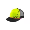 Dynafit Trucker Cap Fluo Yellow gorra unisex de trail running con malla y cierre snapback