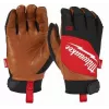 Milwaukee Guantes de trabajo híbridos de piel talla M/8 con compatibilidad con pantalla táctil SMARTSWIPE