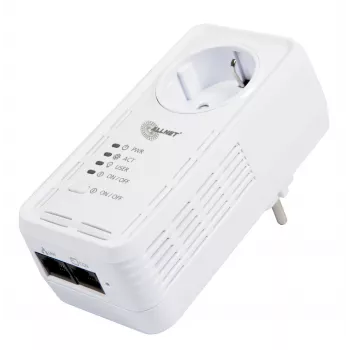ALLNET ALL3075v4 Enchufe inteligente con Wi-Fi y Ethernet, monitorización de energía, Tipo F Schuko, 16A, 3680W