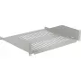 EFB ELEKTRONIK Estante fijo 19 pulgadas 2U, 400 mm de profundidad, carga 22 kg, gris claro RAL 7035