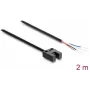 Fotocélula de horquilla Delock 5 mm Type-A con 4 extremos de cable abiertos NPN L/D conmutable 2 m