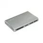 Lector de tarjetas LogiLink USB 3.2 Gen1 5 en 1, carcasa de metal, Plata