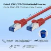 Cable patch LogiLink Cat.6A S/FTP LSZH, 5 m, Rojo, EconLine