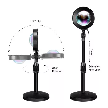 Lámpara LED Sunset LOGILINK, 5W, con mando a distancia