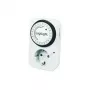 Temporizador mecánico LogiLink ET0001, programable diariamente, 16A/3680W, 230V, Type-F Schuko, Blanco