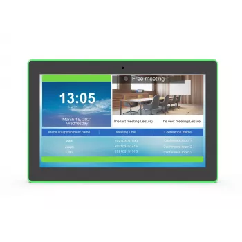 Tablet para sala de reuniones ALLNET MeetTwo-150B 15,6 pulgadas Full HD Android 16 con LED RGB, NFC/RFID y RK3576, Negro
