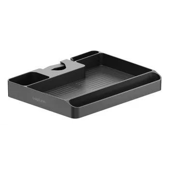 LogiLink soporte de barra con bandeja para barras de 30-48 mm, negro