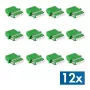 LogiLink set de adaptadores de fibra óptica LC Quad, 12 uds., verde, con brida, SC Duplex Breakout