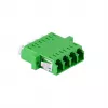 LogiLink set de adaptadores de fibra óptica LC Quad, 12 uds., verde, con brida, SC Duplex Breakout
