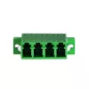 LogiLink set de adaptadores de fibra óptica LC Quad, 12 uds., verde, con brida, SC Duplex Breakout