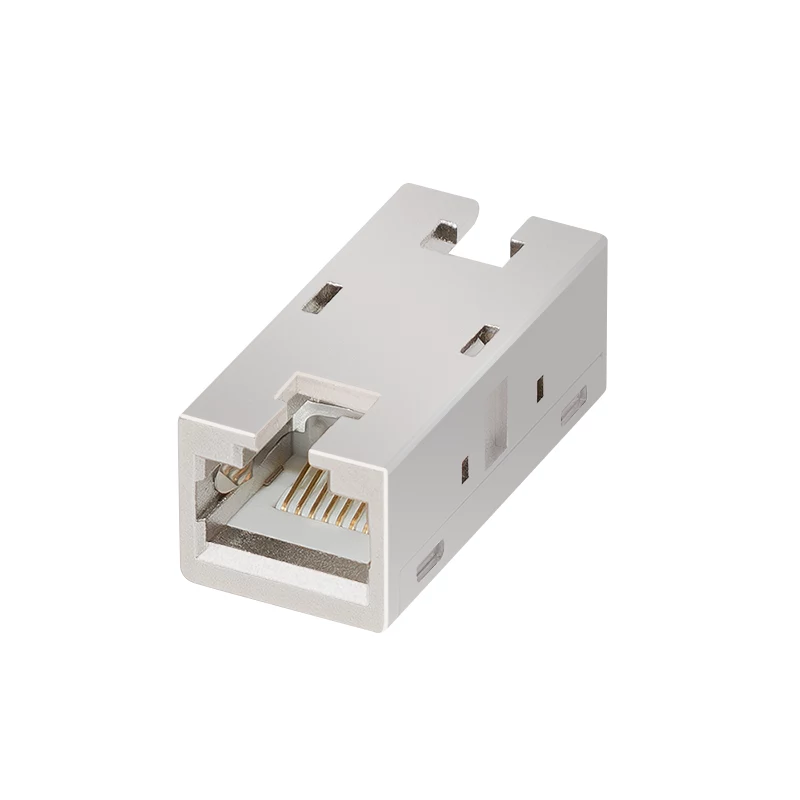 LogiLink acoplador en línea RJ45 Cat.6A blindado, carcasa metálica, calidad industrial