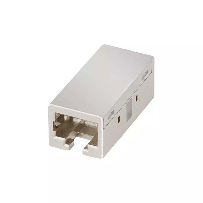 LogiLink acoplador en línea RJ45 Cat.6A blindado, carcasa metálica, calidad industrial