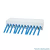 LogiLink NK4093 panel de parcheo de sobremesa Cat.6A, 12 puertos, gris claro (RAL 7035), blindado, acero sin tornillos