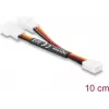 Delock cable en Y para ventilador 1 x conector hembra de 3 pines a 2 x conector macho de 3 pines 10 cm