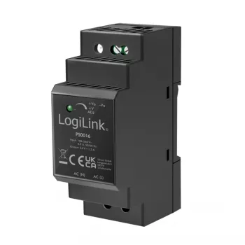 LogiLink PS0016 Fuente de alimentación para carril DIN, 36 W 24 V