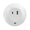 LogiLink luz de noche LED con sensor de crepúsculo, 1x USB-A y 1x USB-C, 18W de potencia total