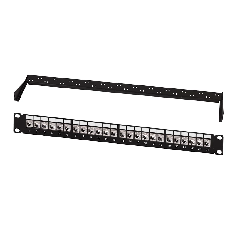 LogiLink panel de parcheo modular Keystone 24 puertos Cat.6A, 19