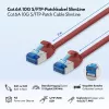 LogiLink SlimLine Cat.6A S/FTP LSZH cable de red, rojo, 3m, 10Gbps