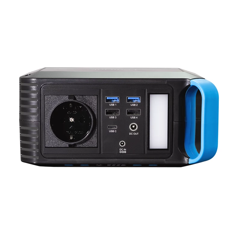 LogiLink estación de energía portátil 200W, 148Wh Li-ion, onda sinusoidal pura, USB-C PD 45W, luz LED