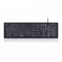Perixx PERIBOARD-317 teclado con cable con retroiluminación, negro, 105 teclas QWERTY, LED blanco, USB