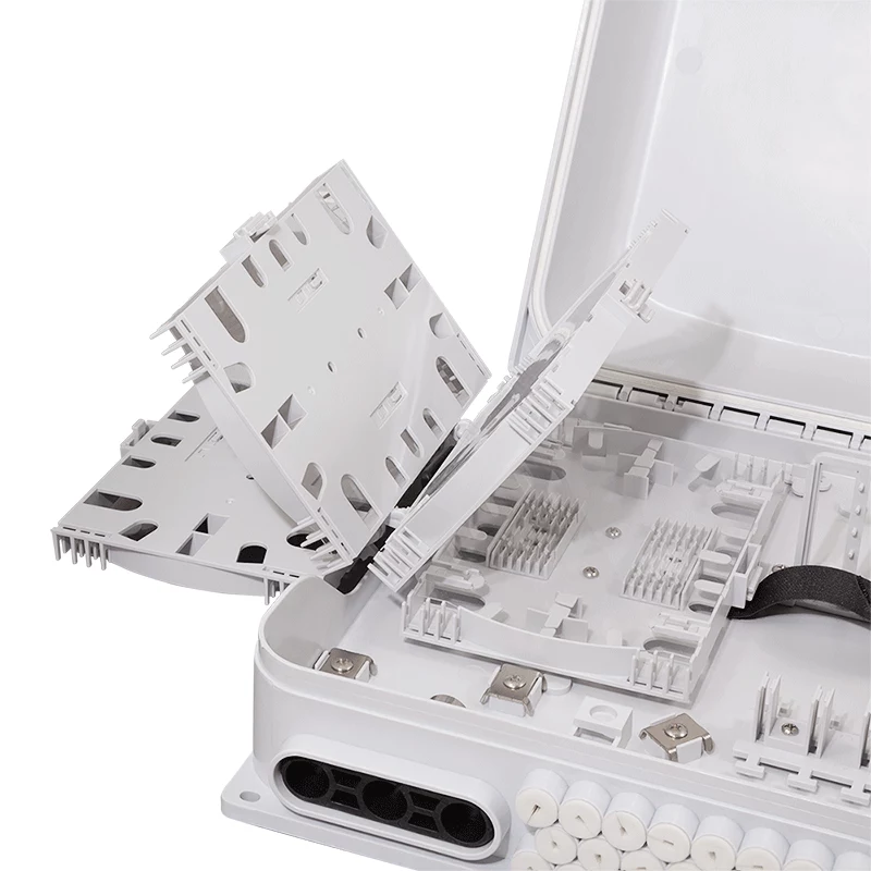 LOGILINK caja de distribución FTTX, 96 fibras, 24x LC dúplex o SC simplex, sin equipar, IP65, montaje en pared