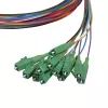 LogiLink set de pigtails de fibra 12 x LC/APC OS2 (G657.A1), 2m, colores, conector verde