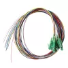 LogiLink set de pigtails de fibra 12 x LC/APC OS2 (G657.A1), 2m, colores, conector verde