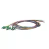 LogiLink set de pigtails de fibra 12 x LC/APC OS2 (G657.A1), 2m, colores, conector verde