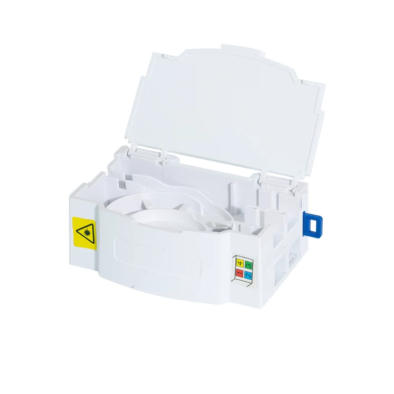 LogiLink caja de terminación FTTH para montaje en carril DIN, 4 puertos, blanco