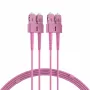EFB Elektronik O0318.1-1.2 cable de red de fibra óptica SC dúplex OM4 multimodo, 1m, violeta, LSZH