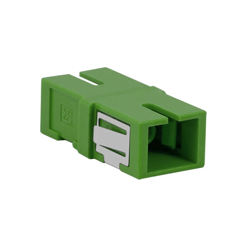 LogiLink adaptador de fibra óptica SC simplex, verde, sin brida, pack de 12