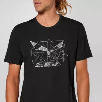 Salewa hombre Eagle Geometric camiseta Black Out - talla L