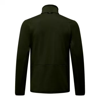Salewa Puez Cammino sudadera polar con cremallera completa para hombre verde oscuro