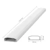 LogiLink canaleta de cables, PVC, 750 x 60 x 20 mm, blanco, autoadhesiva, con tapa de clic
